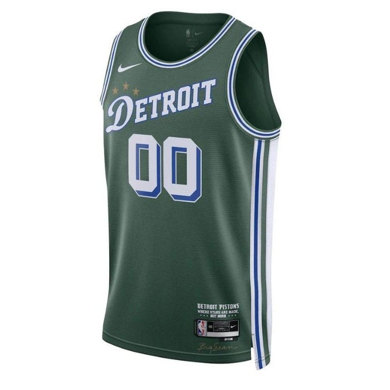 Detroit Pistons Unisex 2023 NBA Jersey - City Edition - Verde