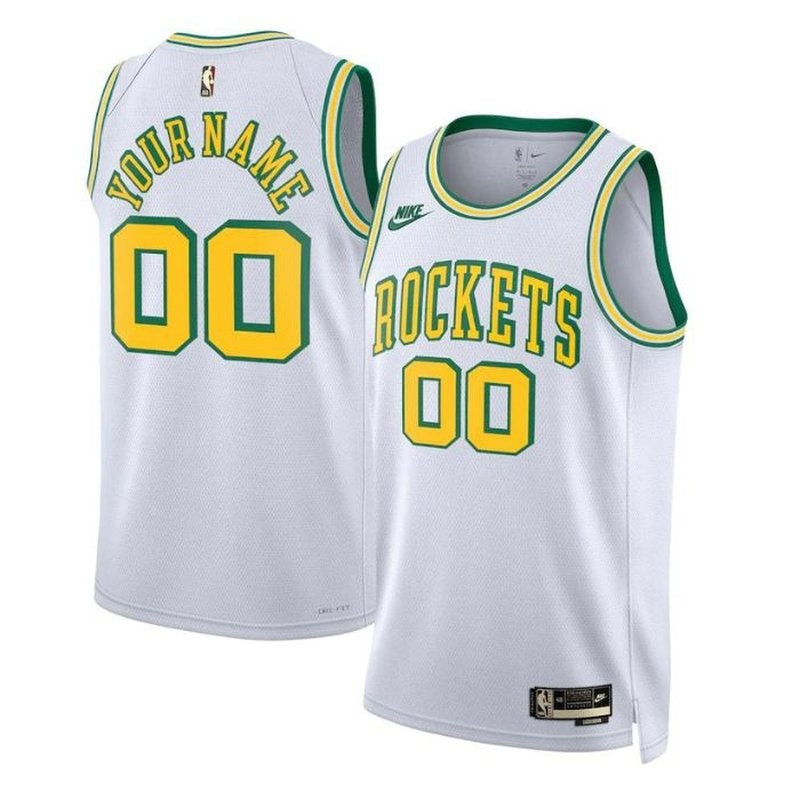 Houston Rockets Unisex 2023 NBA Jersey - Classic Edition - Branco
