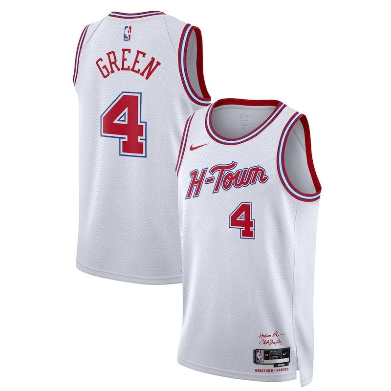 Jalen Green Houston Rockets Unisex 23/24 NBA Jersey - Branco - City Edition