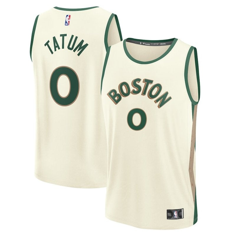 Jayson Tatum Boston Celtics Fanatics Branded 23/24 Fast Break NBA Jersey - Branco - City Edition