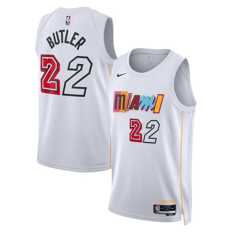Jimmy Butler Miami Heat Unisex 2023 NBA Jersey - City Edition - Branco