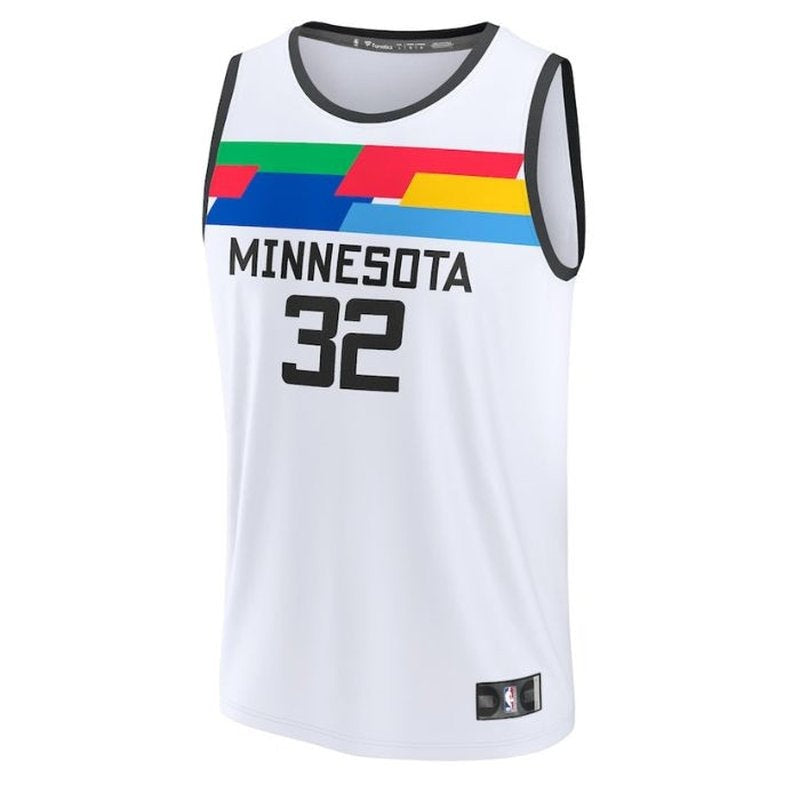 Karl-Anthony Towns Minnesota Timberwolves Unisex 2023 Fastbreak NBA Jersey - City Edition - Branco