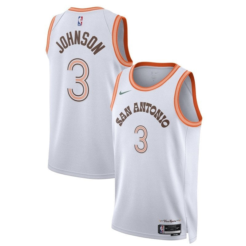 Keldon Johnson San Antonio Spurs Unisex 23/24 NBA Jersey - Branco - City Edition