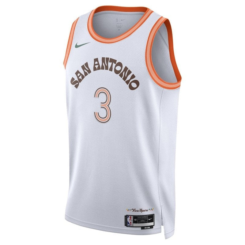 Keldon Johnson San Antonio Spurs Unisex 23/24 NBA Jersey - Branco - City Edition