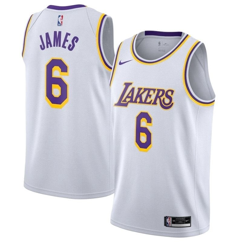 Los Angeles Lakers LeBron James #6 2021/22 Player NBA Jersey Yellow