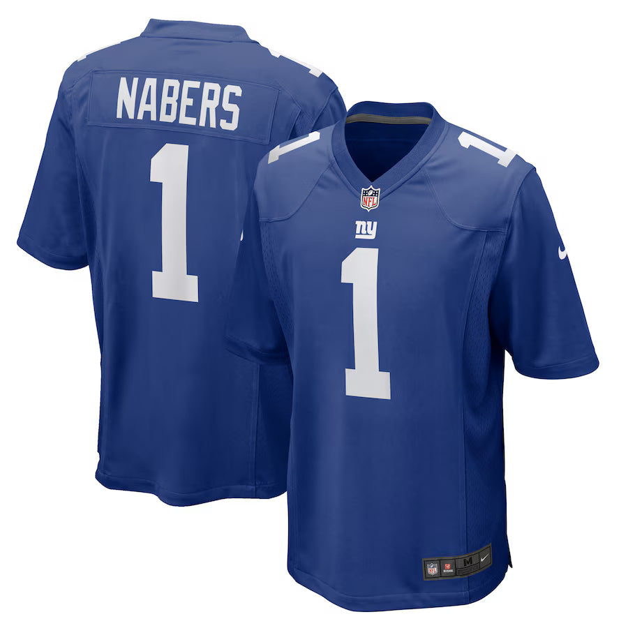 New York Giants Malik Nabers - NFL Game Jersey - Azul