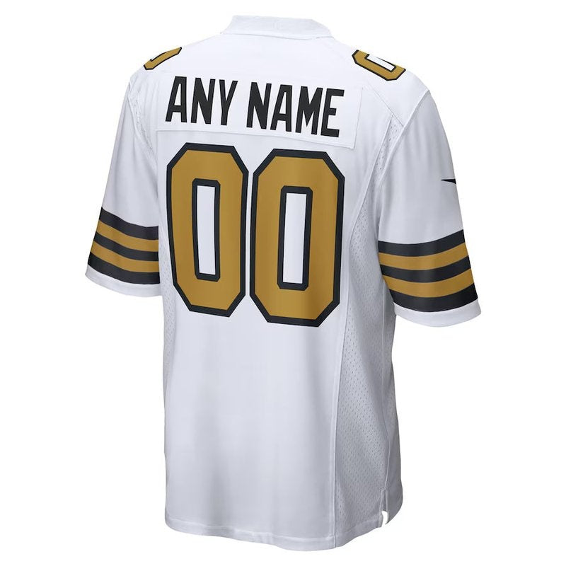 New Orleans Saints - Alternate Custom NFL Game Jersey - Branco