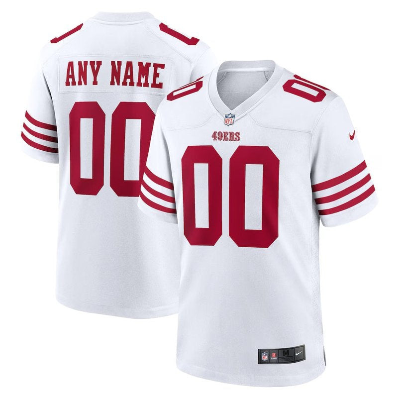 San Francisco 49ers - Custom NFL Game Jersey - Branco