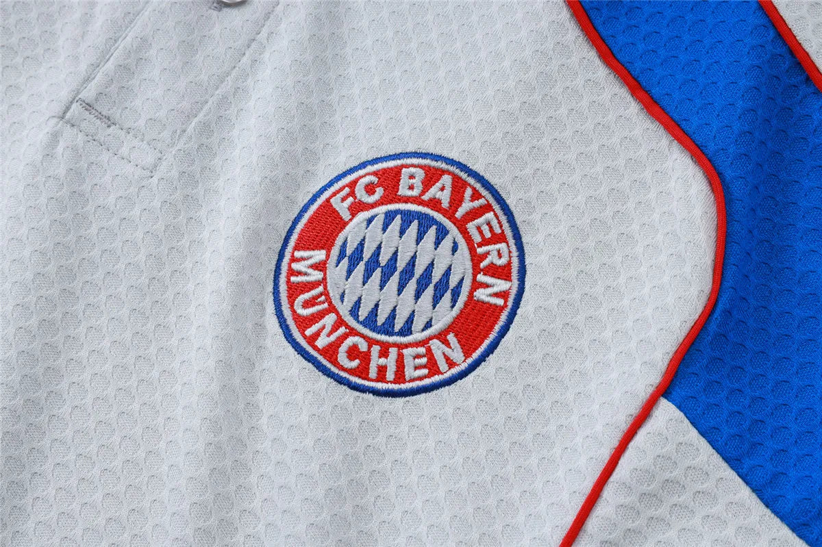 Camisa Bayern de Munique 2025/26 Edição Polo Cinza Claro