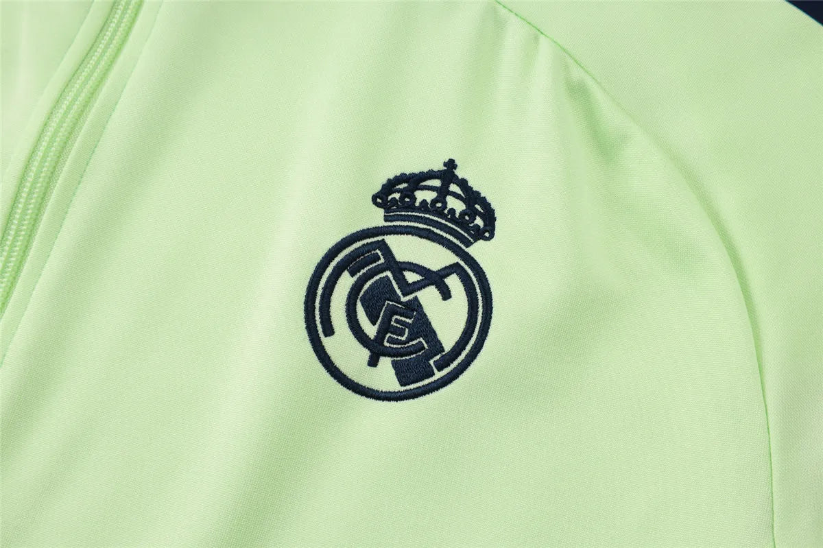 Agasalho Real Madrid 2025/26 Verde Claro - Com Ziper