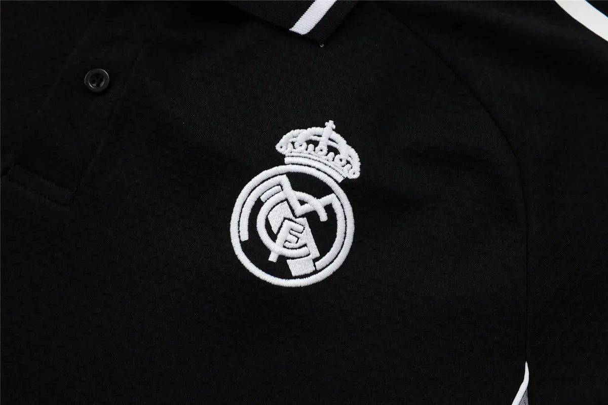 Camisa Real Madrid 2025/26 Edição Polo - Preto - Versão Torcedor