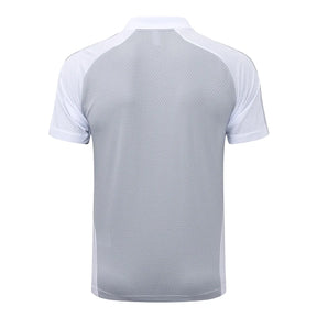 Camisa Real Madrid 2025/26 Edição Polo - Cinza Claro - Versão Torcedor