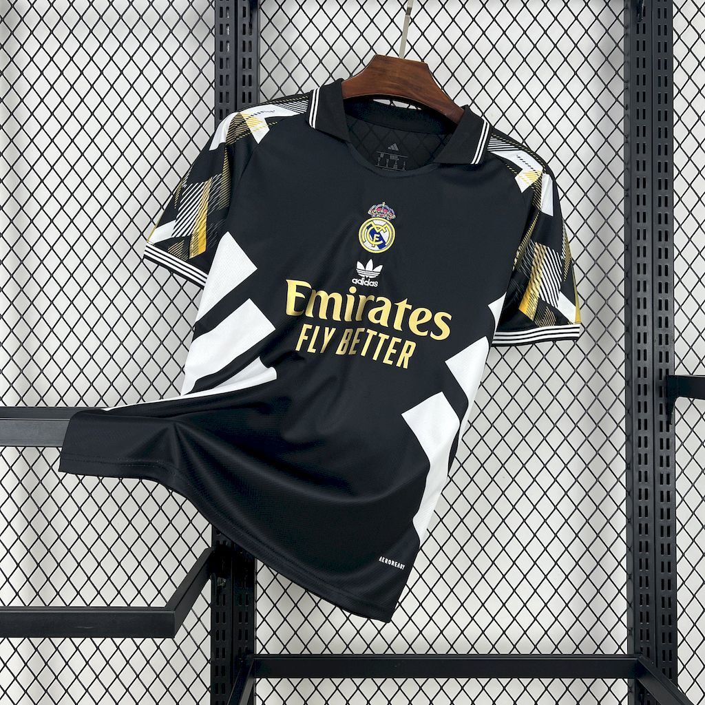 Camisa Real Madrid 2025/26 Preto Celebrativo - Edição Especial
