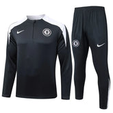 Agasalho Chelsea 2025/26 Cinza Escuro - Com Fecho