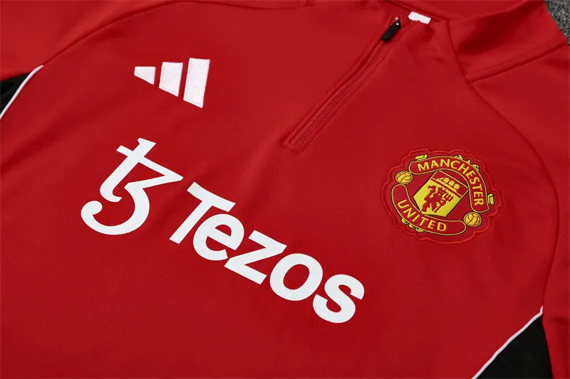 Agasalho Manchester United 2025/26 Vermelho - Com Fecho