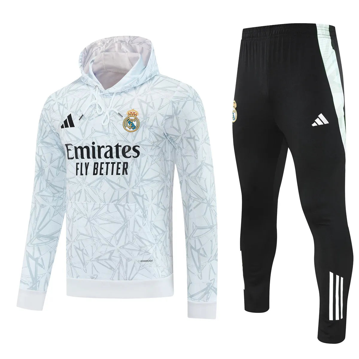 Agasalho Real Madrid 2025/26 Branco - Moletom Com Capuz