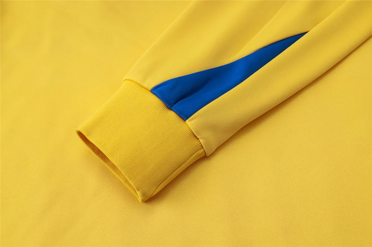 Agasalho Barcelona 2025/26 Amarelo - Moletom Com Capuz