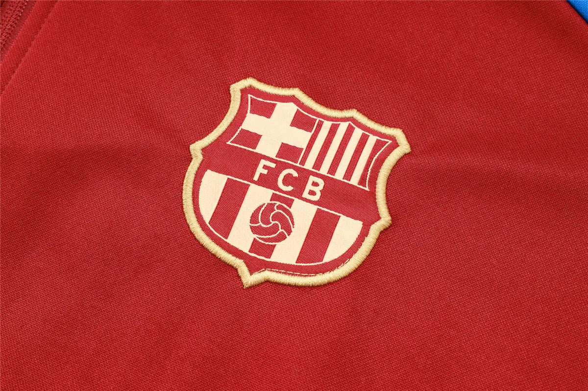 Agasalho Barcelona 2024/25 Borgonha - Moletom Com Capuz