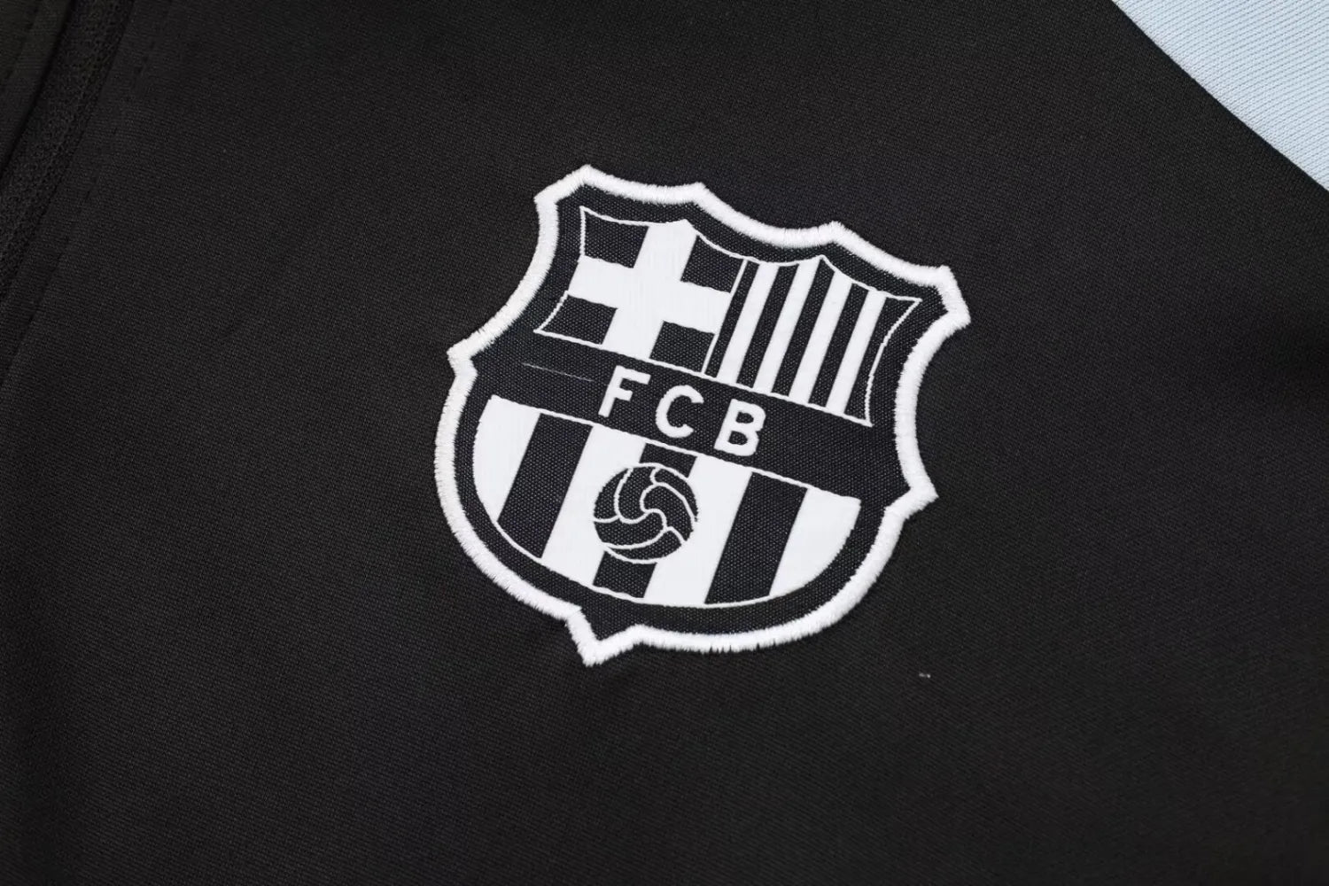 Agasalho Barcelona 2024/25 Preto  - Com Fecho