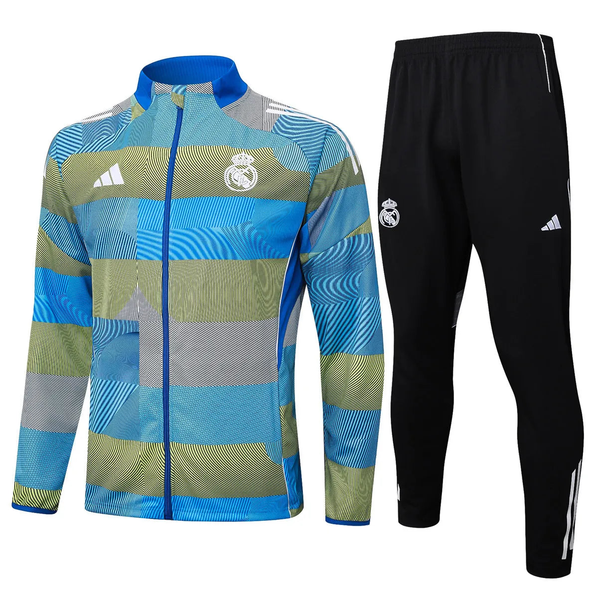 Agasalho Real Madrid 2025/26 Azul / Verde - Com Ziper