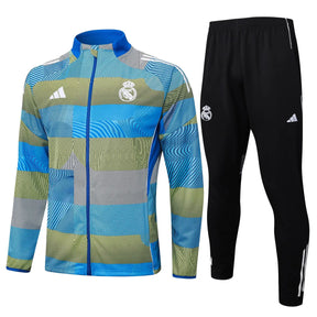 Agasalho Real Madrid 2025/26 Azul / Verde - Com Ziper