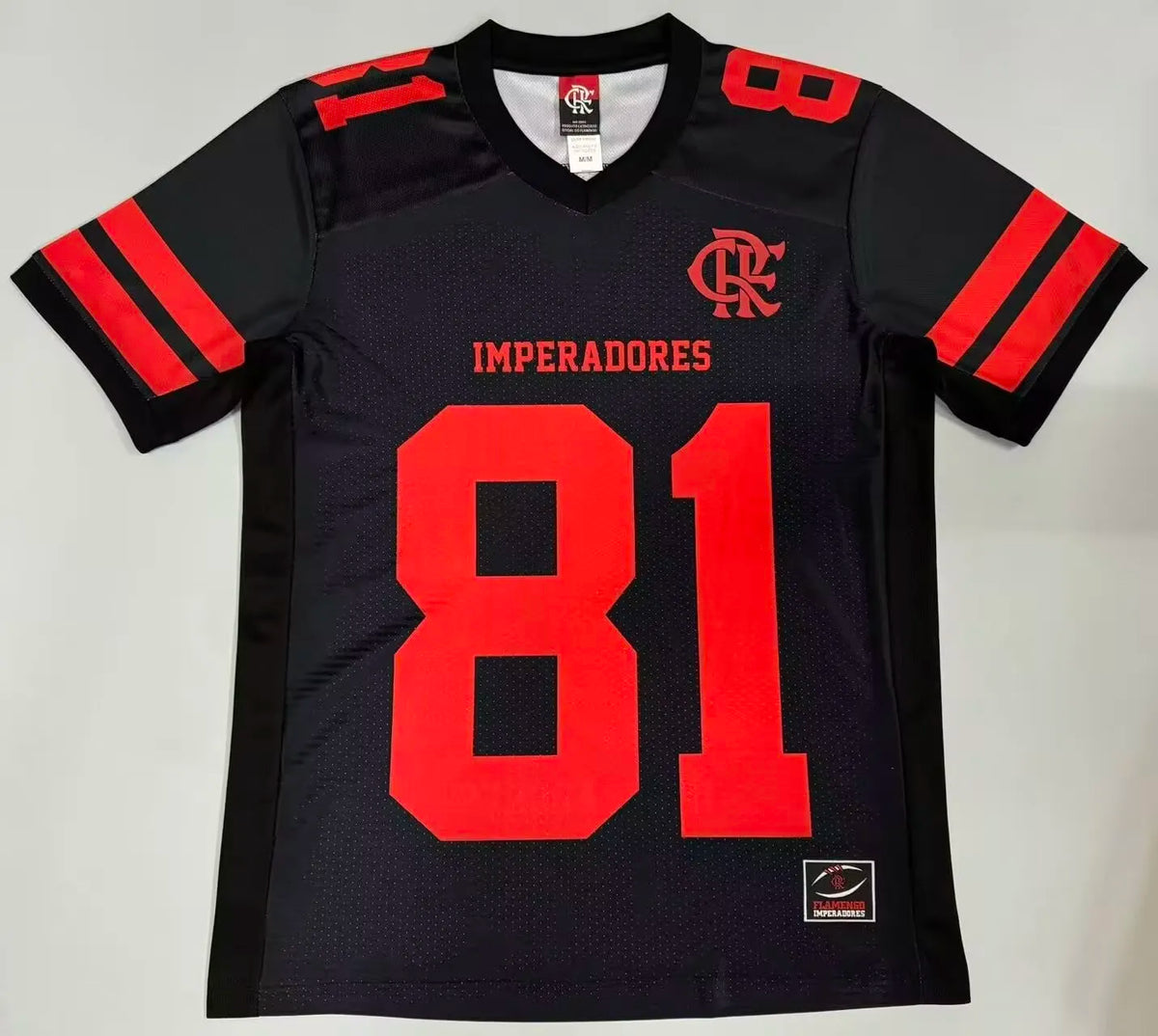 Camisa Flamengo IMPERADORES #81 Black 2025/26 - Futebol Americano