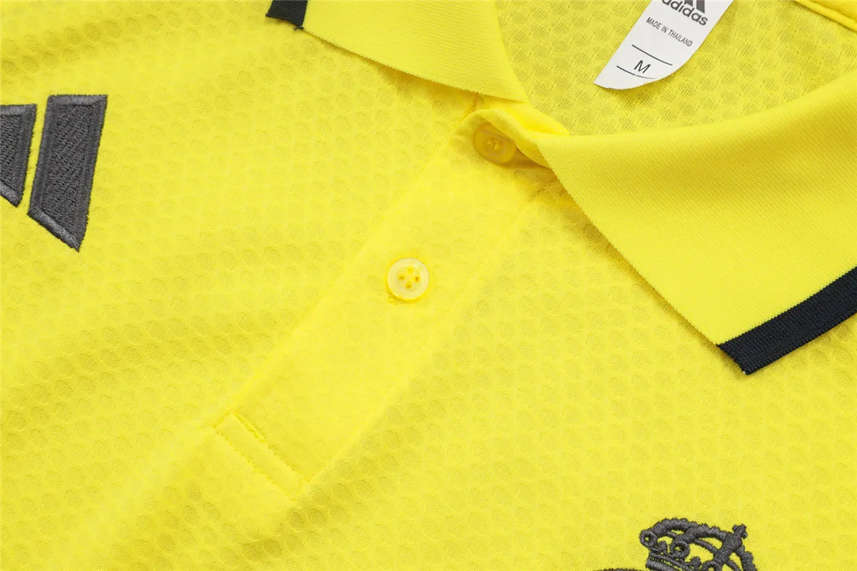 Camisa Real Madrid 2025/26 Edição Polo - Amarelo - Versão Torcedor