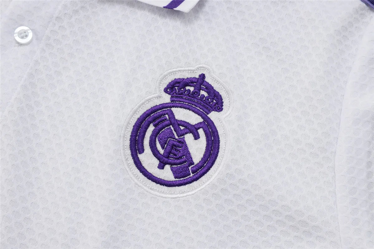 Camisa Real Madrid 2025/26 Edição Polo - Branco III - Versão Torcedor