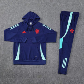 Agasalho Flamengo Azul Escuro Com Capuz 2025/26