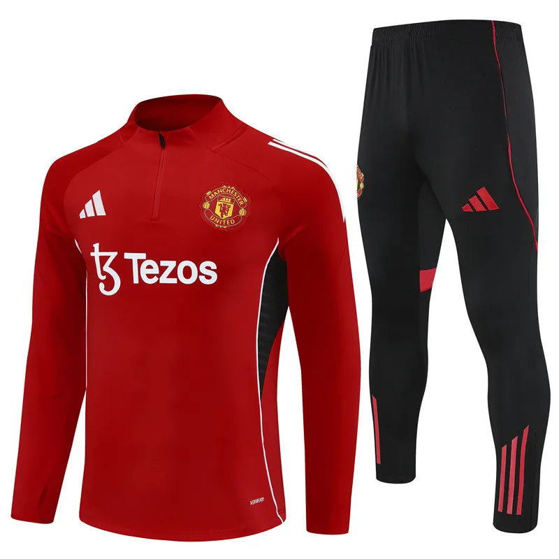 Agasalho Manchester United 2025/26 Vermelho - Com Fecho
