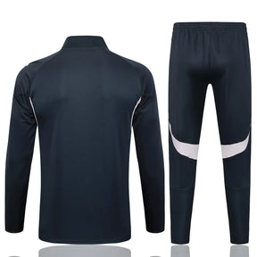 Agasalho Real Madrid 2025/26 Cinza Escuro - Com Ziper