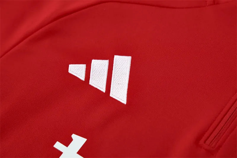 Agasalho Manchester United 2025/26 Vermelho - Com Fecho