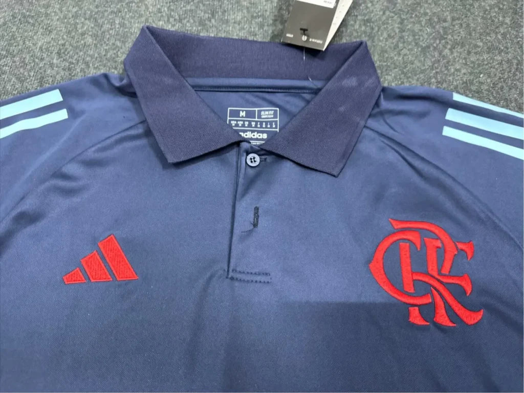 Camisa Flamengo Polo Azul Escuro 2025/26