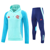 Agasalho Flamengo Azul Claro Com Capuz 2025/26