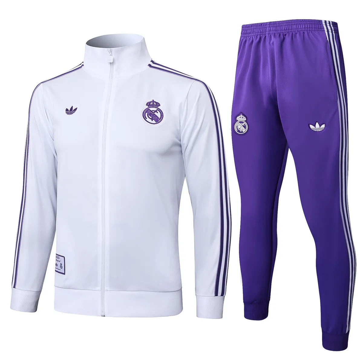 Agasalho Real Madrid 2025/26 Branco - Com Ziper
