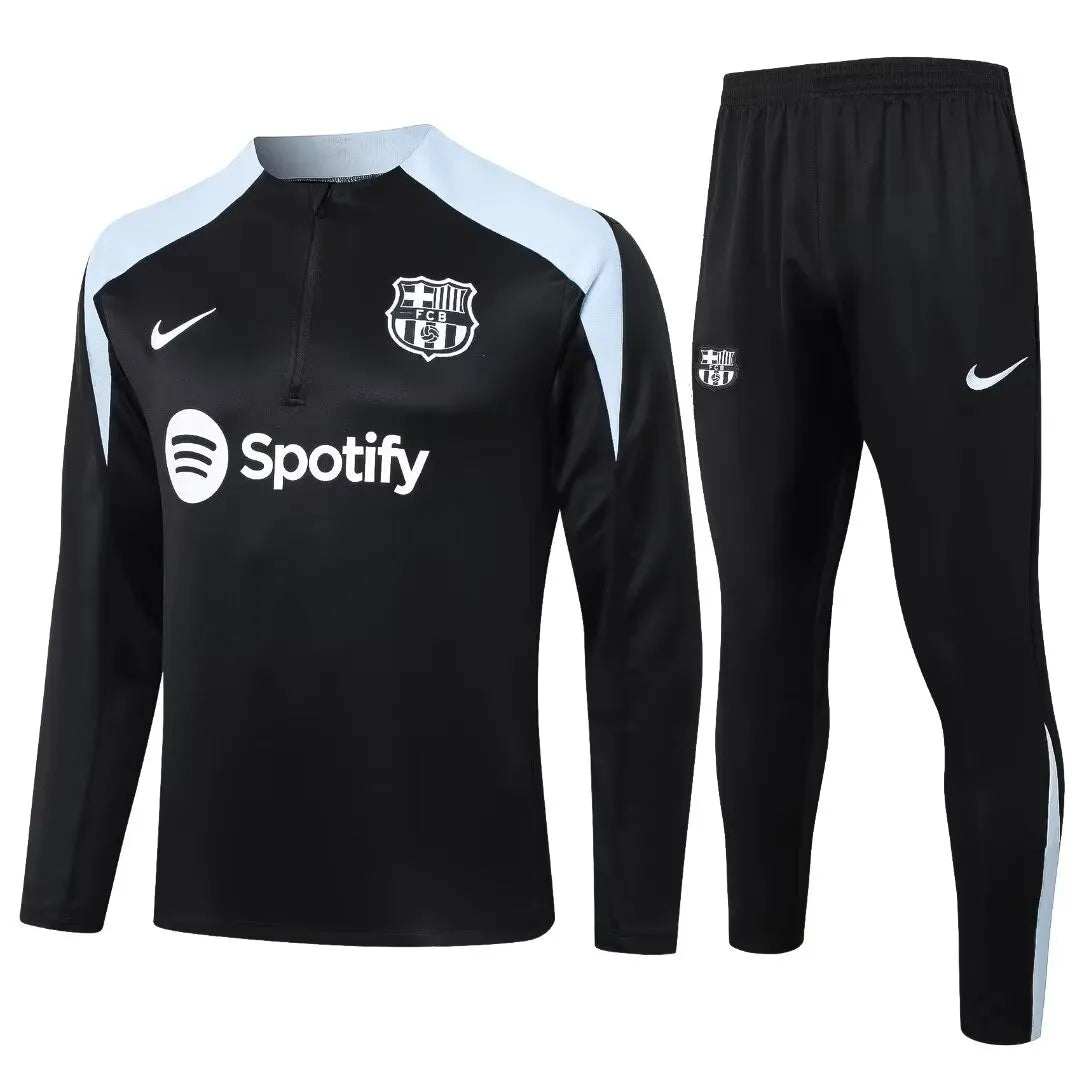 Agasalho Barcelona 2024/25 Preto  - Com Fecho