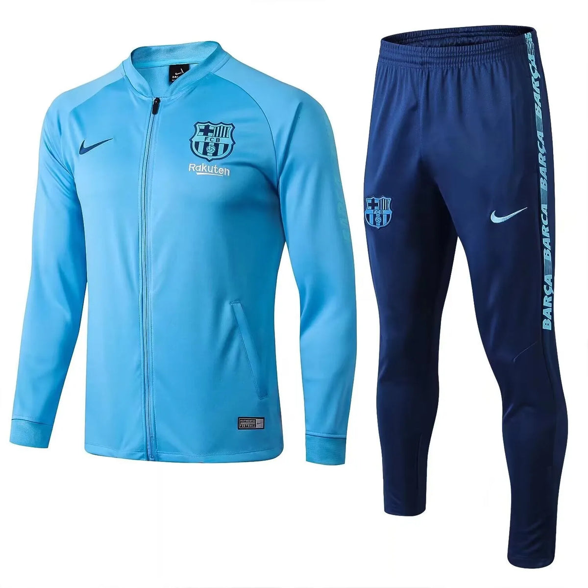 Agasalho Barcelona 2025/26 Azul Claro - Com Ziper