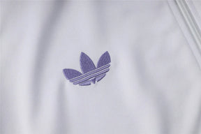 Agasalho Real Madrid 2025/26 Branco / Roxo - Com Ziper