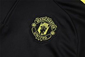 Agasalho Manchester United 2025/26 Preto - Com Fecho