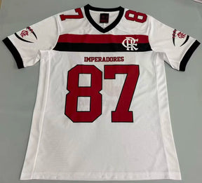 Camisa Flamengo IMPERADORES #87 White 2025/26 - Futebol Americano