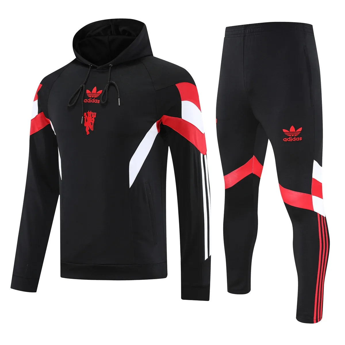 Agasalho Manchester United 2025/26 Preto - Moletom Com Capuz