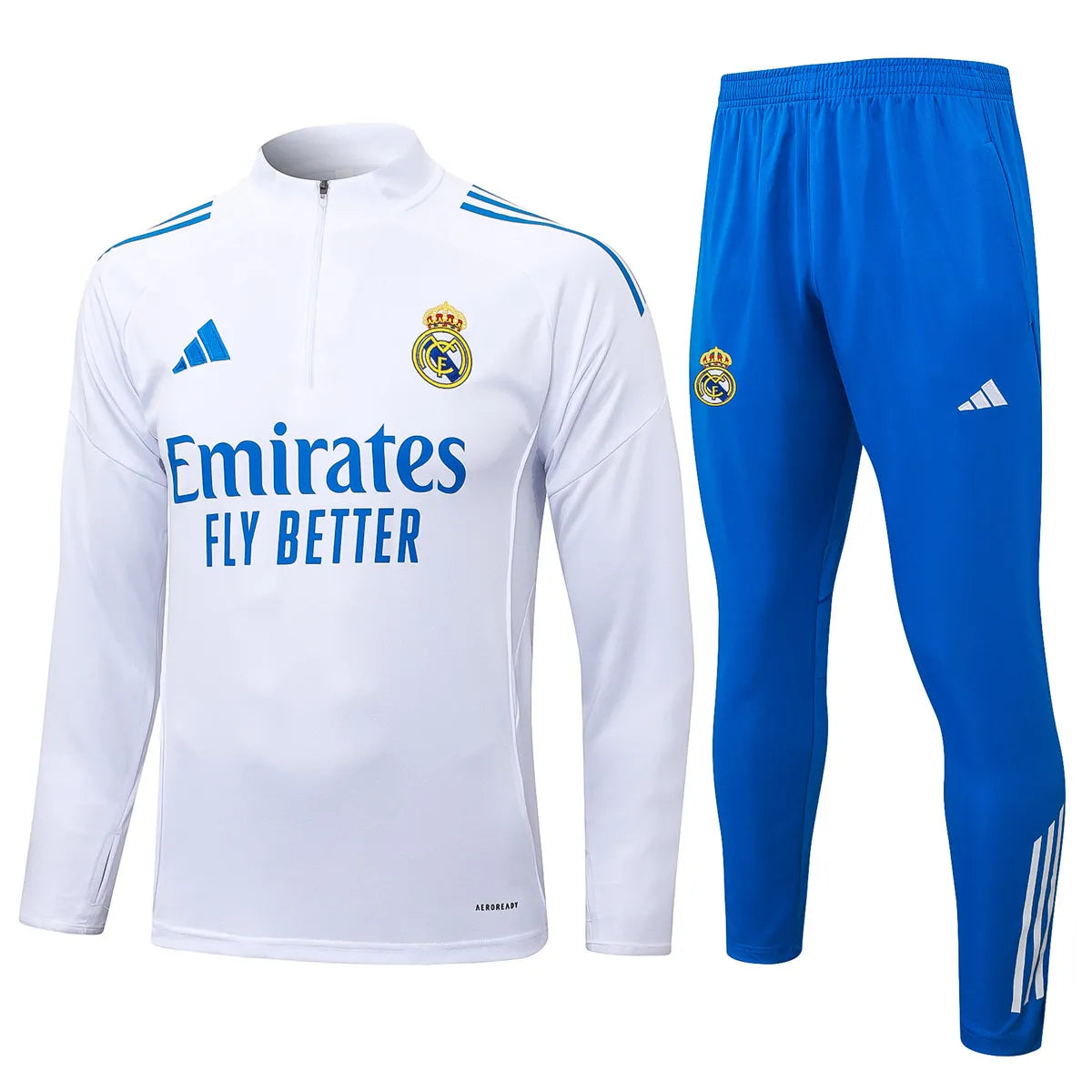 Agasalho Real Madrid 2025/26 Branco - Com Fecho
