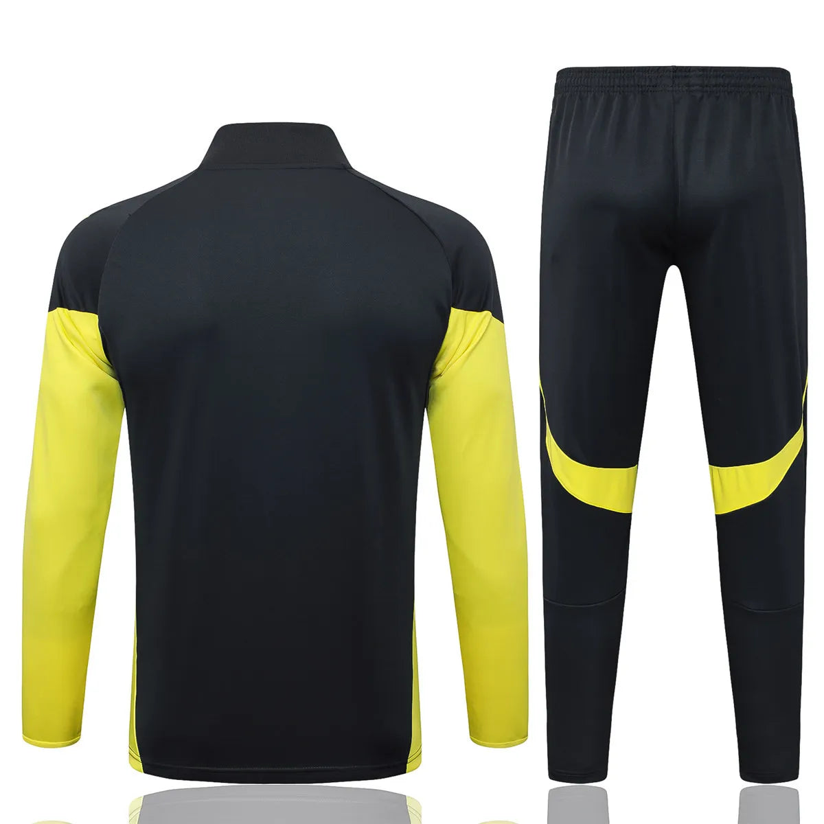 Agasalho Real Madrid 2025/26 Cinza / Amarelo - Com Ziper