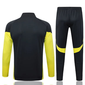 Agasalho Real Madrid 2025/26 Cinza / Amarelo - Com Ziper