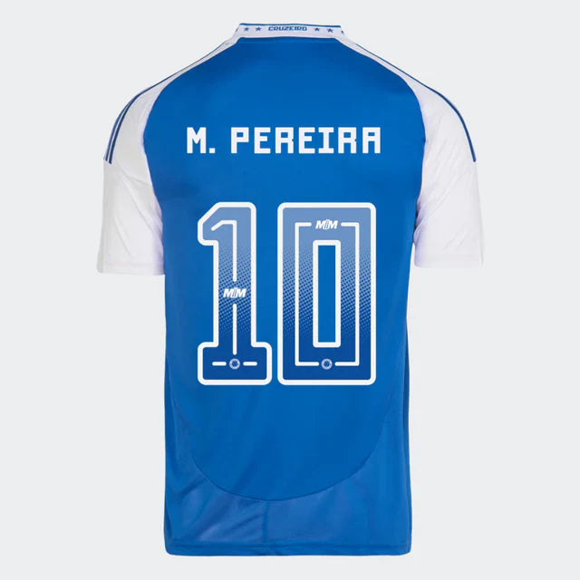 Camisa Cruzeiro 2025/26 I Home - M. PEREIRA Nº 10