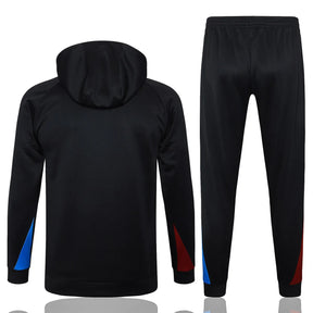 Agasalho Barcelona 2024/25 Preto - Moletom Com Capuz