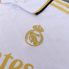 Camisa Real Madrid 2025/26 Edição Polo - Branco/Dourado - Versão Torcedor