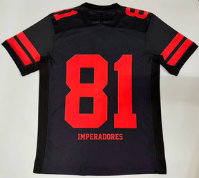 Camisa Flamengo IMPERADORES #81 Black 2025/26 - Futebol Americano