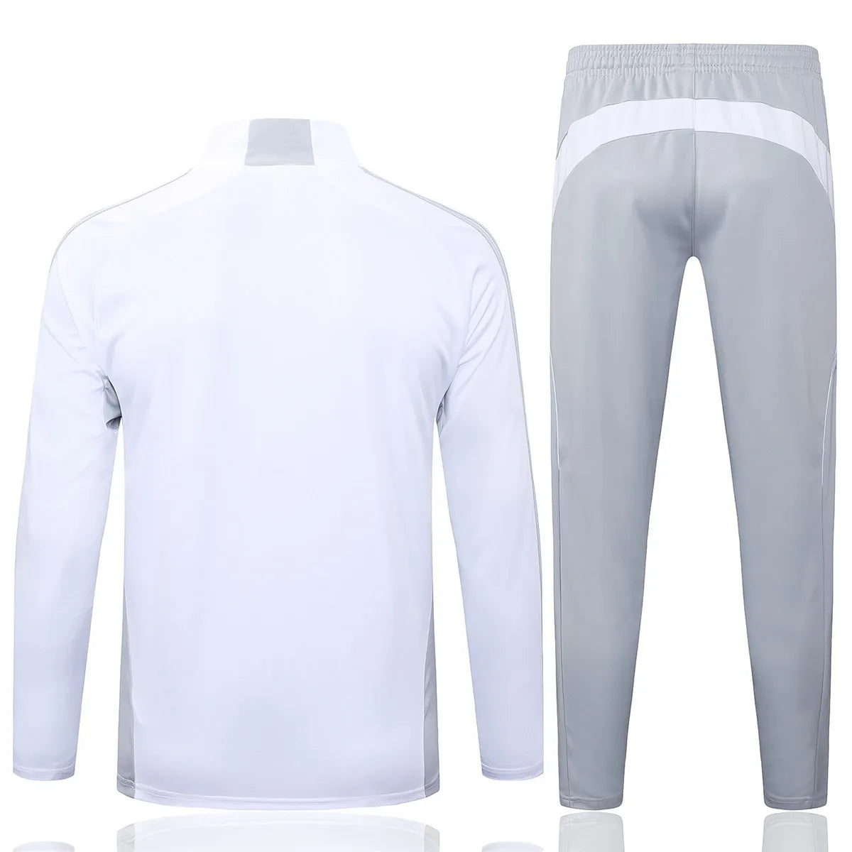 Agasalho Real Madrid 2025/26 Cinza / Branco - Com Fecho