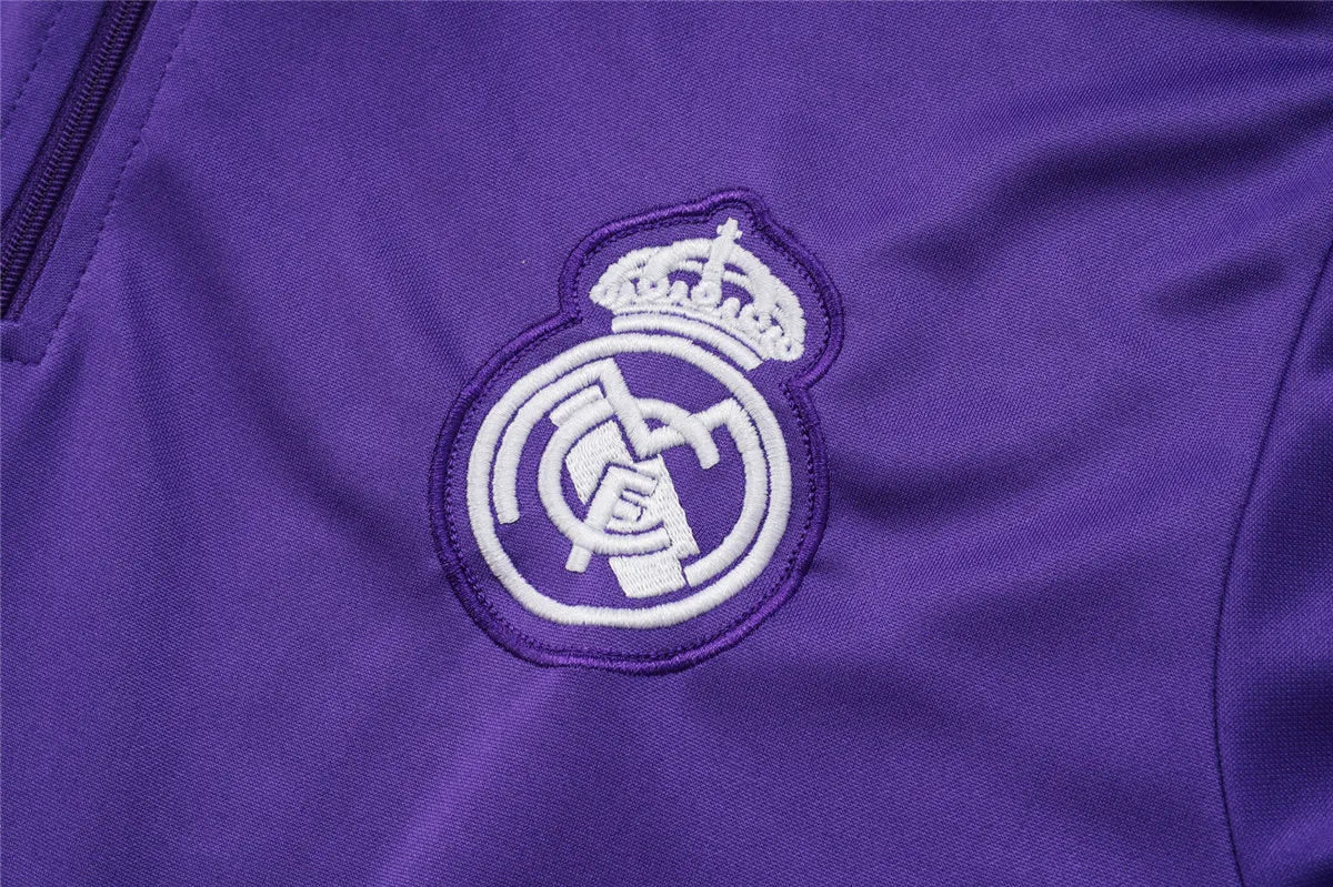 Agasalho Real Madrid 2025/26 Roxo - Com Fecho